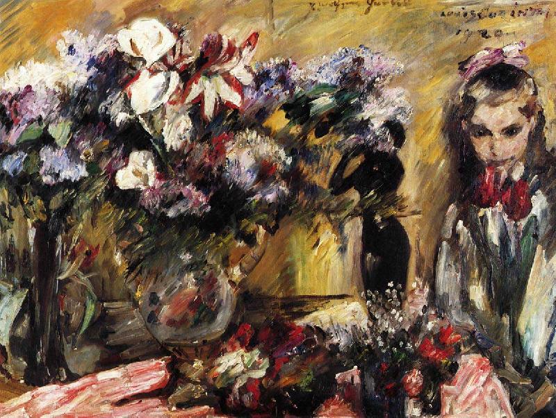 Lovis Corinth Blumen und Tochter Wilhelmine china oil painting image